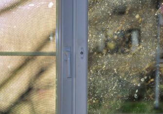 Door with pollen on the windows Top 5 Reasons It's Imperative to Pressure Wash for Pollen This Spring